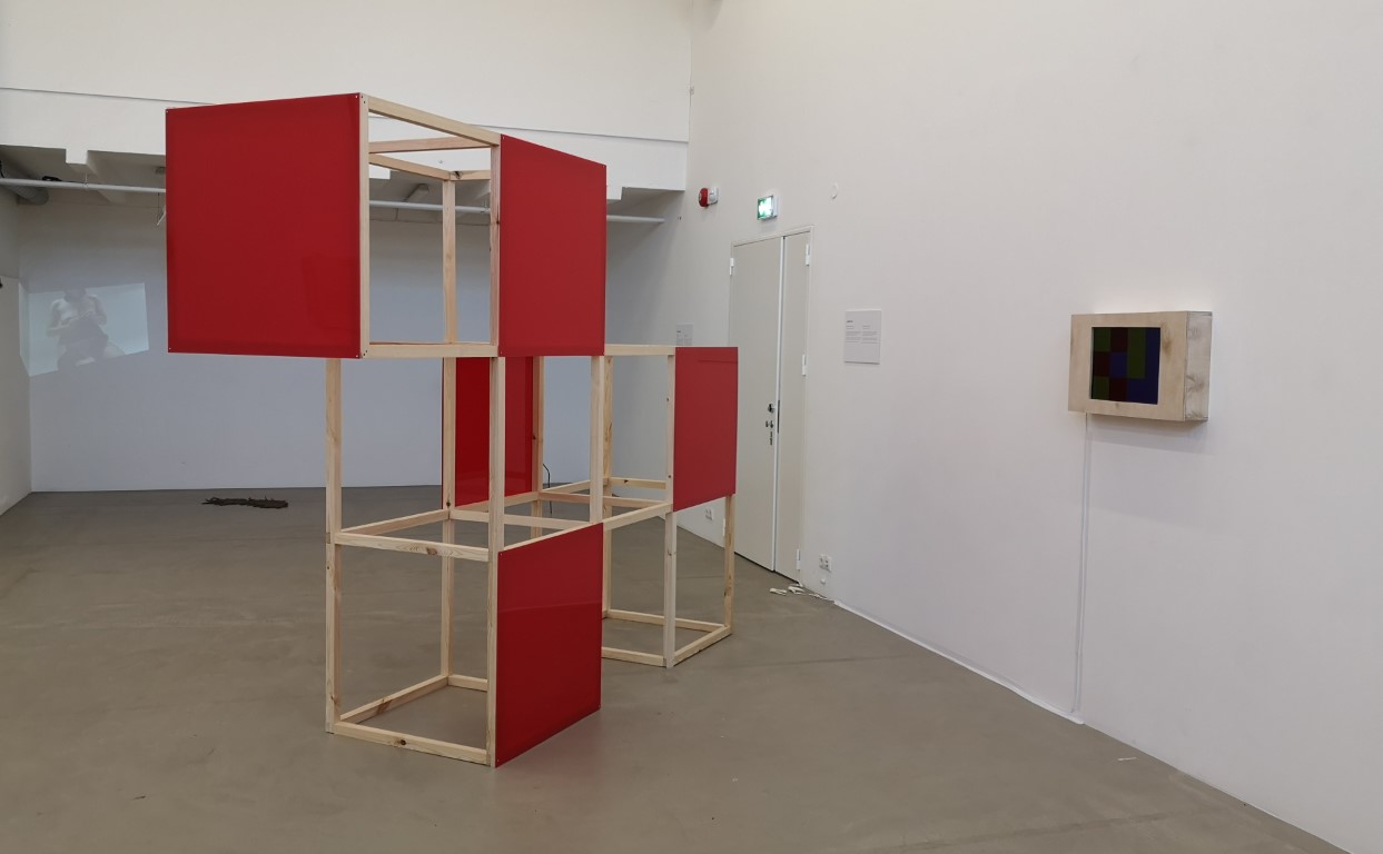 Janne Lias, Projekt Koer, näitusevaade. NSPN, ARS-i kunstilinnak, Tallinn, 2021.